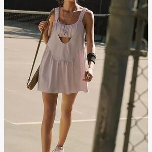 Two piece tennis or pickleball mini dress in pink xs
